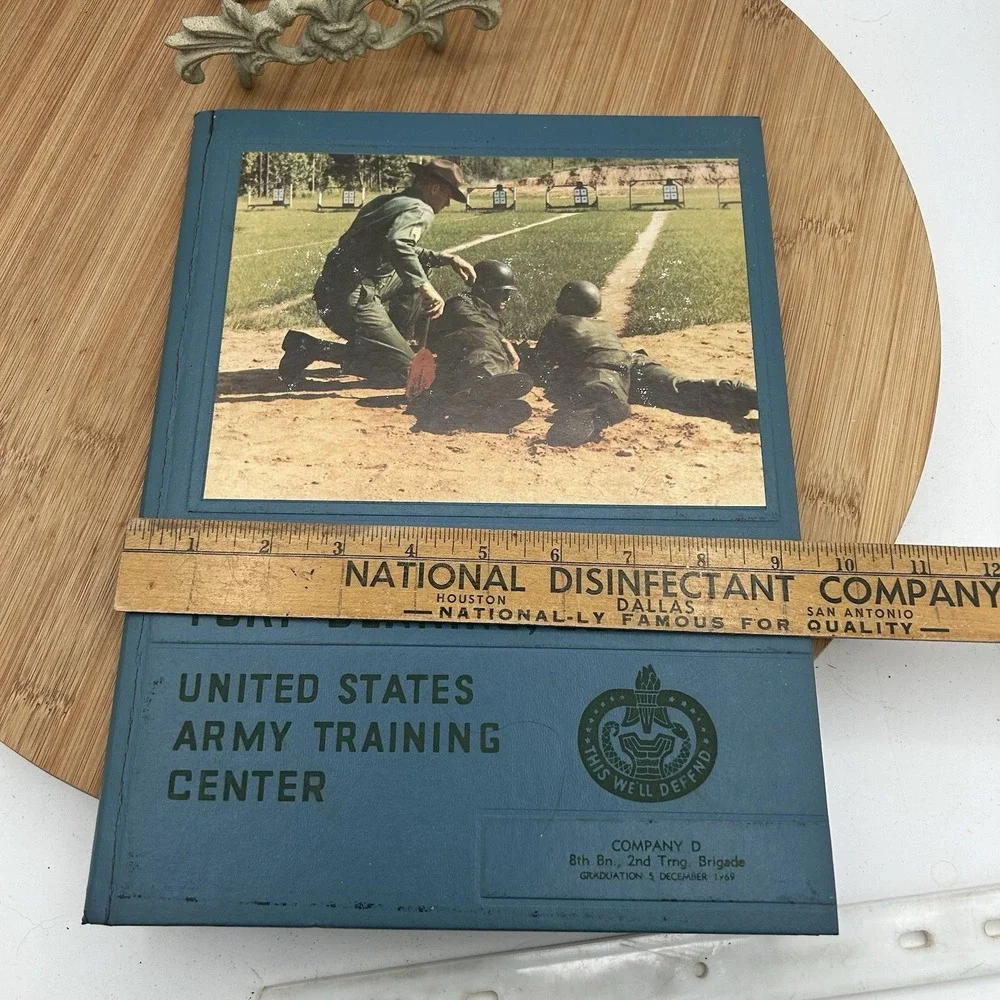 1969 Ft Benning Georgia Army Training Center Yearbook Company D-7th Bn. 2nd Brig